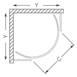 Dušas kabīne ROLTECHNIK LLR2 80 x 80 cm