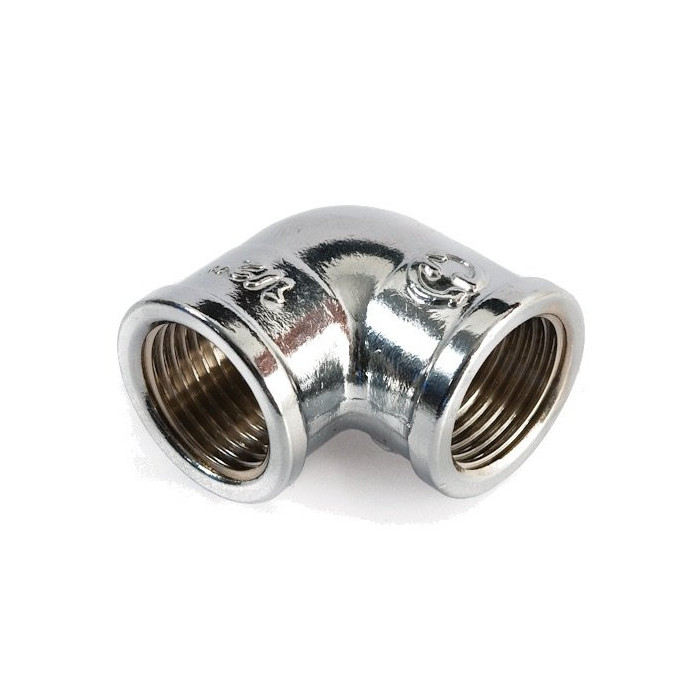 Chromuota srieginė alkūnė GENERAL FITTINGS 1''