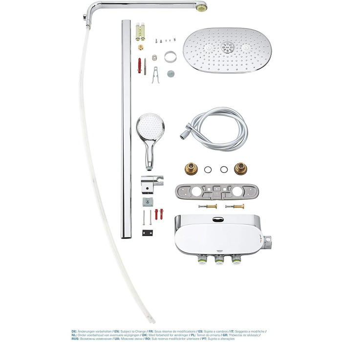 Thermostatic rain shower system GORHE Rainshower SmartControl 360 Duo with hand shower Power&Soul, 115 26250000