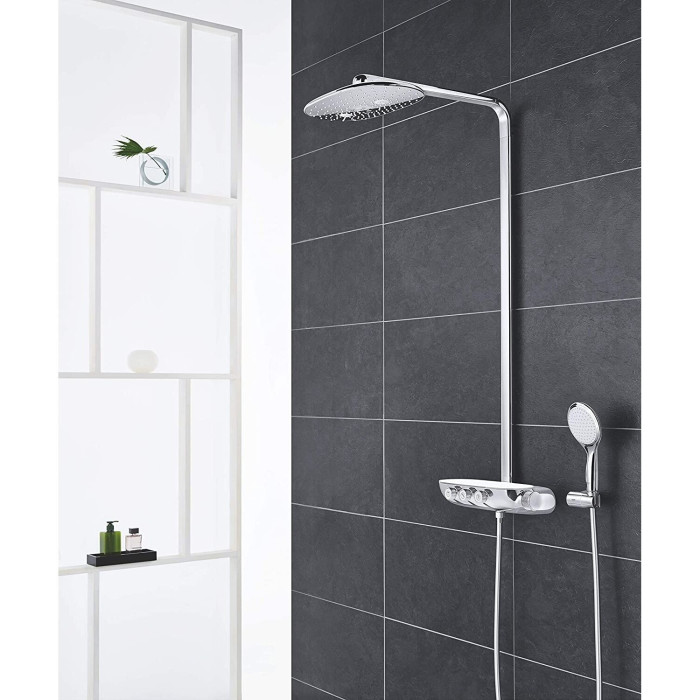 Termostata lietus dušas sistēma GORHE Rainshower SmartControl 360 Duo ar rokas dušu Power&Soul, 115 26250000