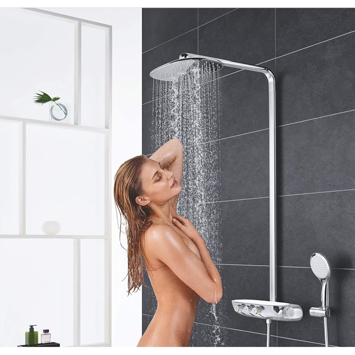 Termostata lietus dušas sistēma GORHE Rainshower SmartControl 360 Duo ar rokas dušu Power&Soul, 115 26250000