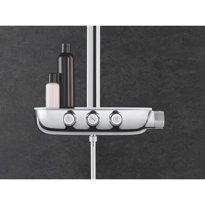 Termostata lietus dušas sistēma GORHE Rainshower SmartControl 360 Duo ar rokas dušu Power&Soul, 115 26250000