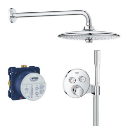 Seinale paigaldatav termostaatdušikomplekt GROHE Grohtherm SmartControl, 34744000
