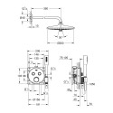 Pirmssienas termostata dušas komplekts GROHE Grohtherm SmartControl, 34744000