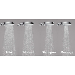 Dušikomplektid HANSGROHE Croma 100 Chrome, 4 funktsiooni (erineva pikkusega valik)
