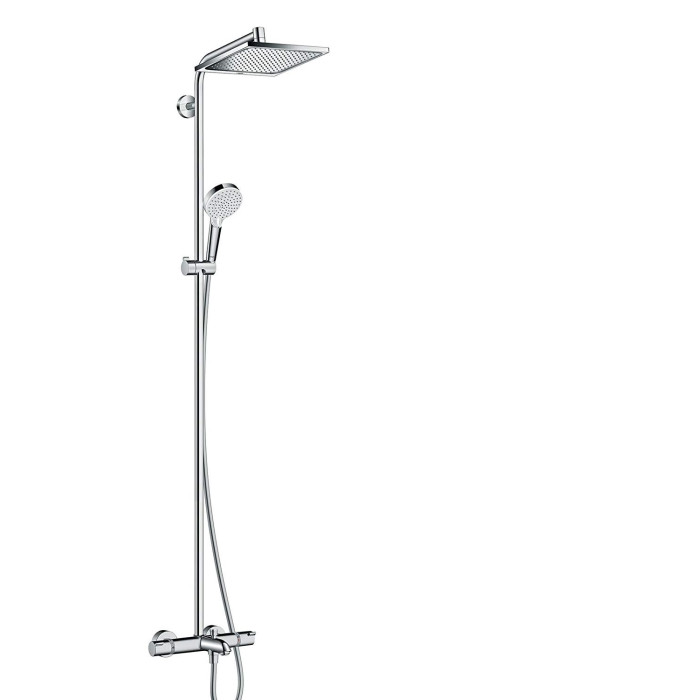 Thermostatic rain shower system with beak HANSGROHE Crometta E 240 1jet, 27298000