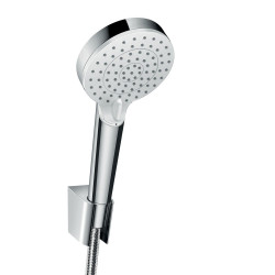 Dušikomplektid HANSGROHE Crometta 100 White/Chrome, 2 funkies, (Valik erineva pikkusega)