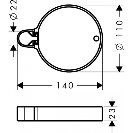 Muilinė dušo stovui HANSGROHE Casetta'C, 28678000