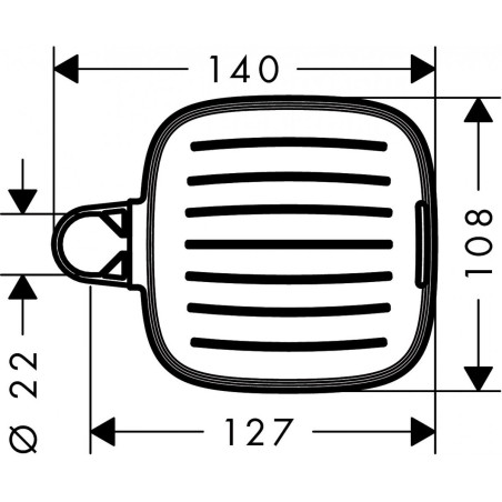 Ziepes dušas stendam HANSGROHE Casetta'C, 26519000