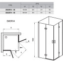 Shower cabin RAVAK SmartLine SMSRV4 (Choice of different sizes)