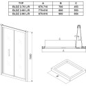 Shower doors RAVAK Blix BLDZ2