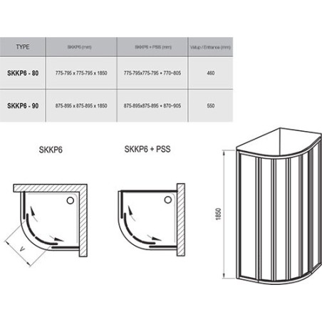Shower cabin RAVAK Supernova SKKP6