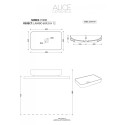 ALICE CERAMICA ehitatud valamu Vorm 60 x 35 cm