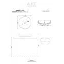 ALICE CERAMICA ehitatud valamu Vorm 45 cm
