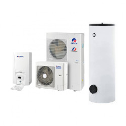 Siltumsūknis gaiss - ūdens 12 kW Gree Versati II ar katlu AE HR-200 200 L