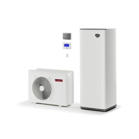 Тепловой насос воздух - вода ARISTON Nimbus Compact 35 S NET 6,35 кВт, со встроенным водонагревателем 180 (177 л), органы управл