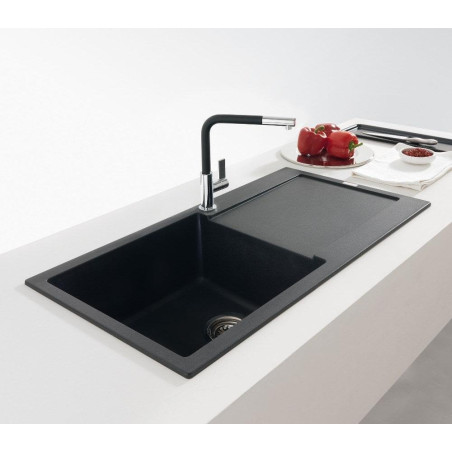 Мойка из керамогранита (гранит) FRANKE MARIS MRG 611-100XL, серый камень