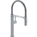 Kitchen (sink) faucet FRANKE PESCARA L, with a flexible beak, stainless steel body
