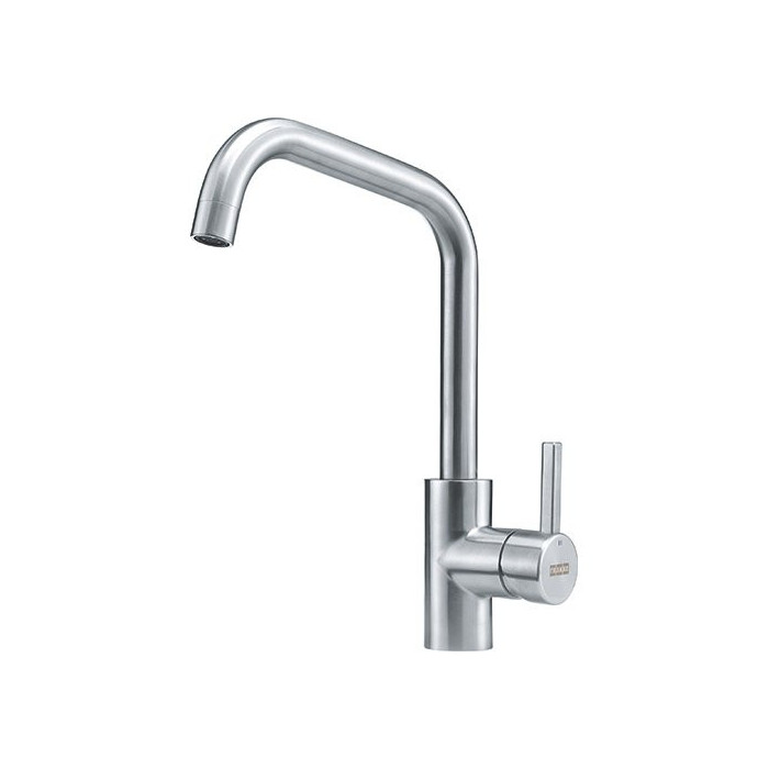 Kitchennis (sink) mixer FRANKE KUBUS, with fixed beak, stainless steel body