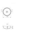 Washbasin under construction VINCENTO Amelika 415 mm