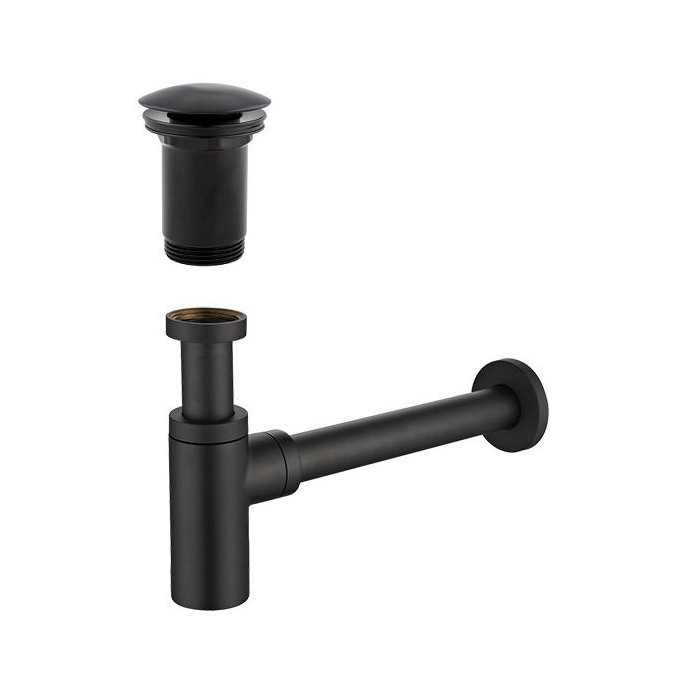 Сифон для умывальника ALCA PLAST 1 1/4"" x 32 мм, черный