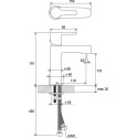 Washbasin faucet RAVAK Puri, without transfusion