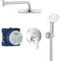 Pre-wall shower system sets GROHE Eurosmart Cosmopolitan 210, 25219001