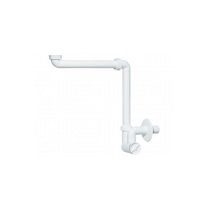 Sifonas vietą taupantis praustuvui su nusėdintuvu, be ventilio HL 1 1/4"" x 32 mm, HL137/32