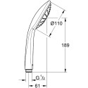 Potinkinė dušo sistema GROHE Grohtherm Cosmopolitan 210 su termostatu, 34734000