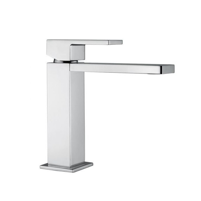 Faucet for washbasin BUGNATESE Tetris, chromed / scrubbed nickel / black-matte
