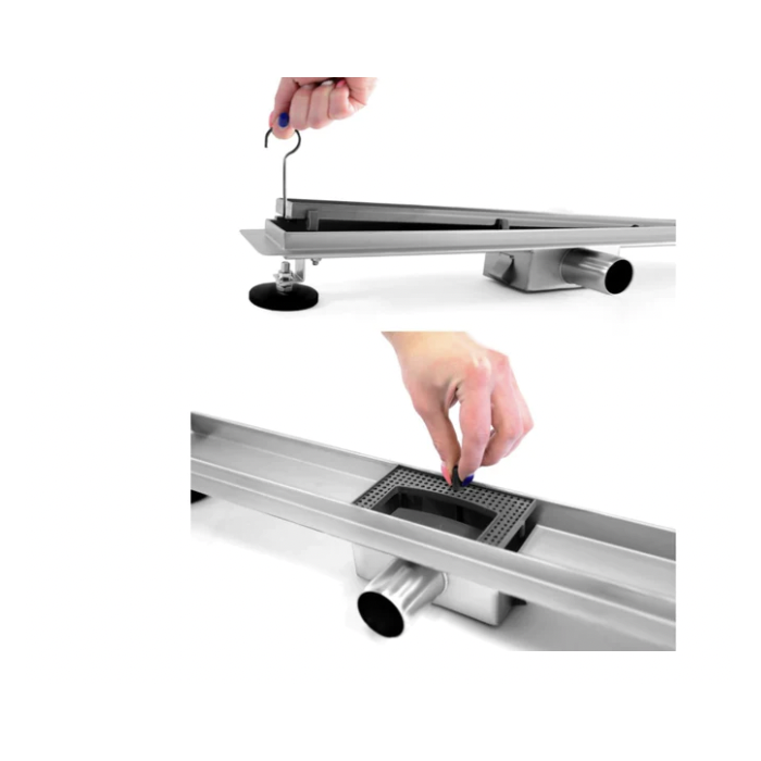 Gutter with pasting tile "Dry" (Selection of different lengths)