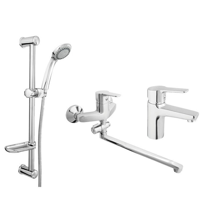 A set of faucets for a bath rubineta Uno-12/C + uno-18 + variant-delta