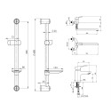 A set of faucets for a bath rubineta Uno-12/C + uno-18 + variant-delta