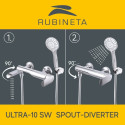 Dušikolonnide komplektid RUBINETA OLO (BK)+ULTRA-10 (SW) (DV3/4) (BK)