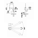 Kitchen faucet BLANCO Catris-S Flexo (black-matte) 525793