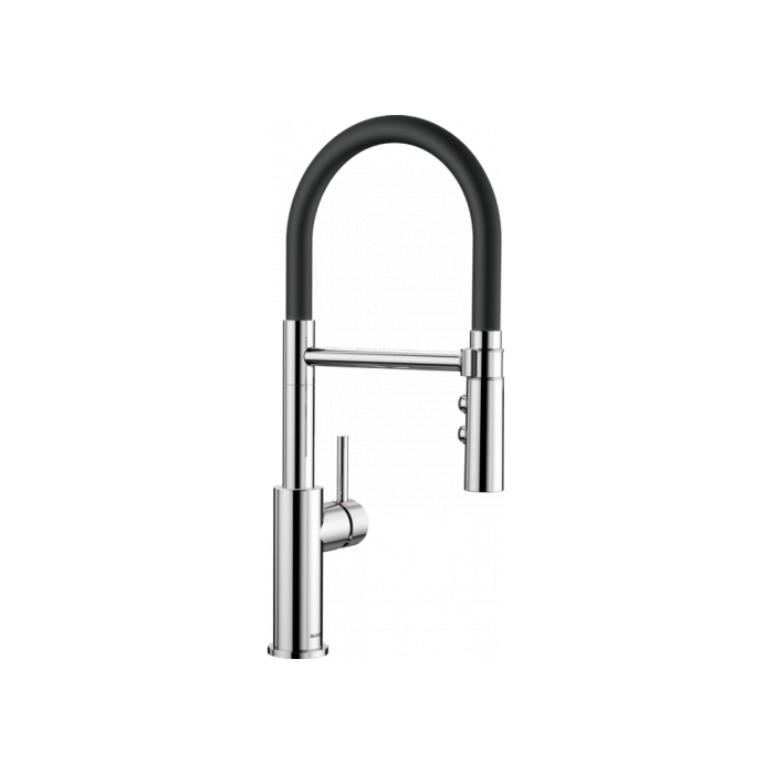 - Смеситель BLANCO Catris-S Flexo (хромированный - черно-матовый) 525791