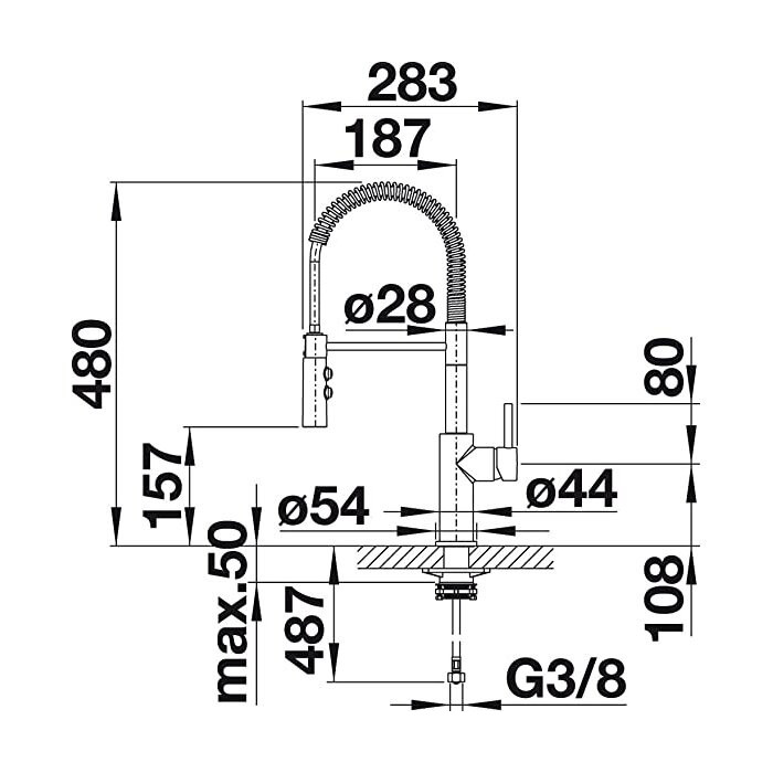 - Faucet BLANCO Catris-S (chromed) 521476