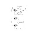 Смеситель для ванной комнаты RUBINETA Uno-10/K (WT)