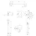 Pre-wall shower system OMNIRES Y, SYSY19GLB