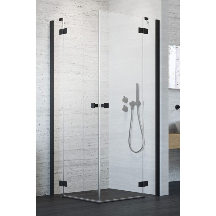Corner shower cabin RADAWAY Essenza New Black KDD