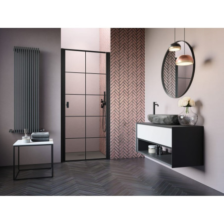 Shower door RADAWAY Nes 8 Black DWJ I Factory