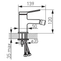 Bidee mikser FERRO Stratos Black, BSC6BL