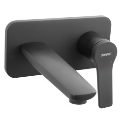 Priekšsienas izlietnes jaucējkrāns FERRO Stratos Black 180 mm, BSC3PABL