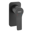 Смеситель для встраивания в стену для душа FERRO Stratos Black, BSC7PABL