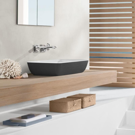 Praustuvas statomas VILLEROY & BOCH Artis, juodos plunksnos 58 x 38 cm