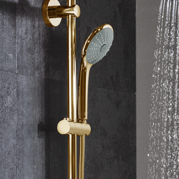 Termostatinė vonios-dušo sistema GROHE Euphoria 310 su rankiniu dušeliu Euphoria 110 masažas