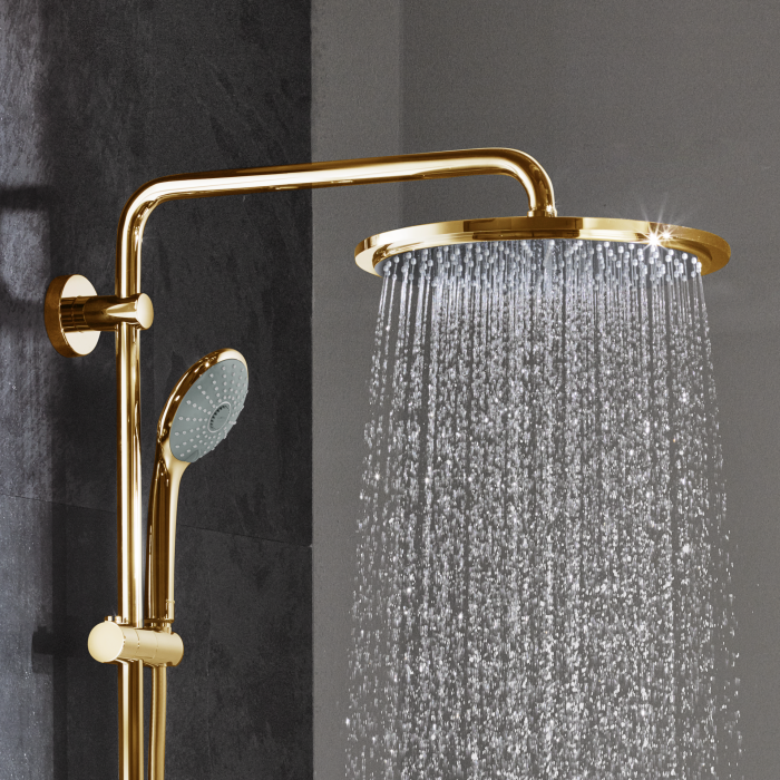 Termostatinė vonios-dušo sistema GROHE Euphoria 310 su rankiniu dušeliu Euphoria 110 masažas