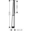 Душевая лейка HANSGROHE Rainfinity Baton Ecosmart 100 1jet, 26867000