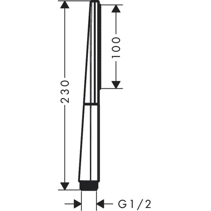 Dušipea HANSGROHE Rainfinity Baton Ecosmart 100 1jet, 26867000