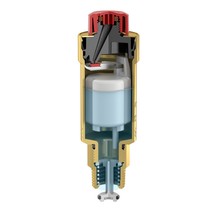 Automātiskais noņēmējs FLAMCO Flexvent 1/2", ar pretvārstu, tiesas